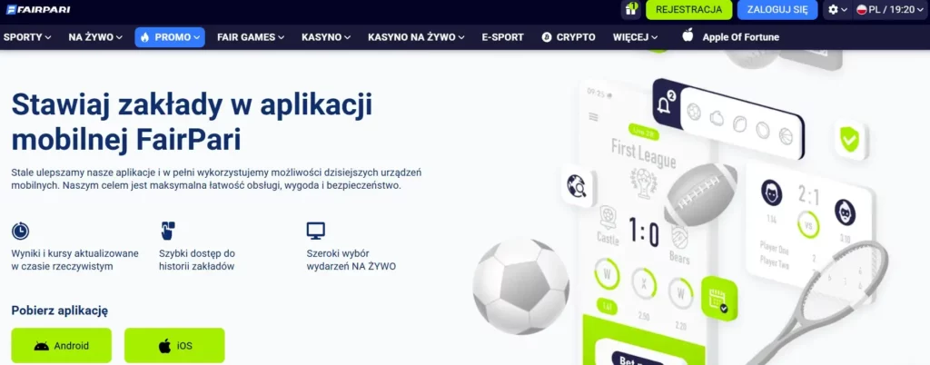 Aplikacja FairPari na telefon