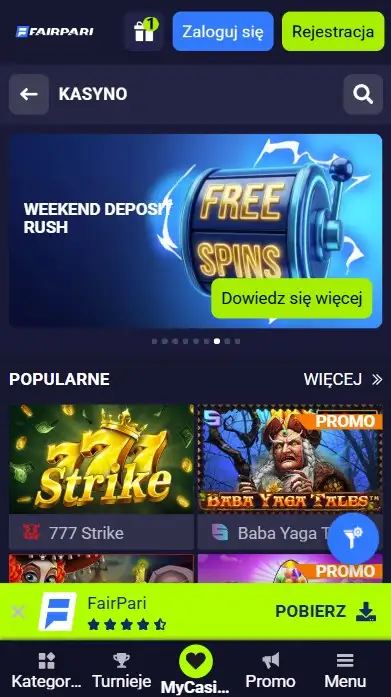 Kasyno mobilne FairPari