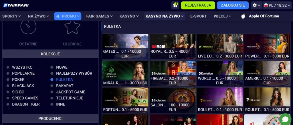 Ruletka na żywo